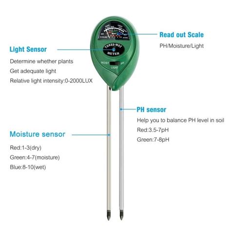 3 way moisture meter|soil tester 3 in 1.